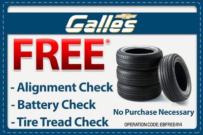 FREE Alignment, Battery, and Tire Check