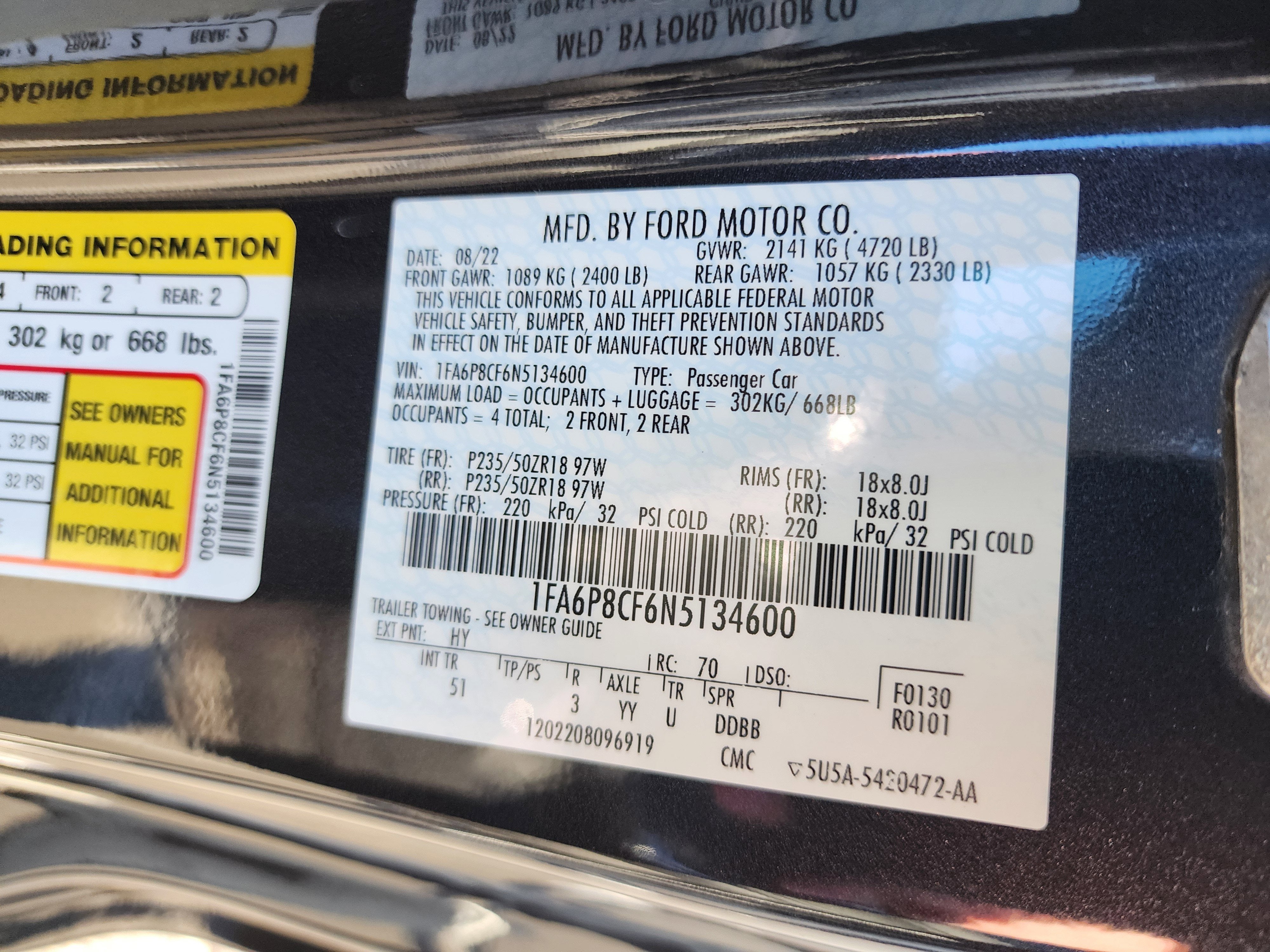 2022 Ford Mustang GT