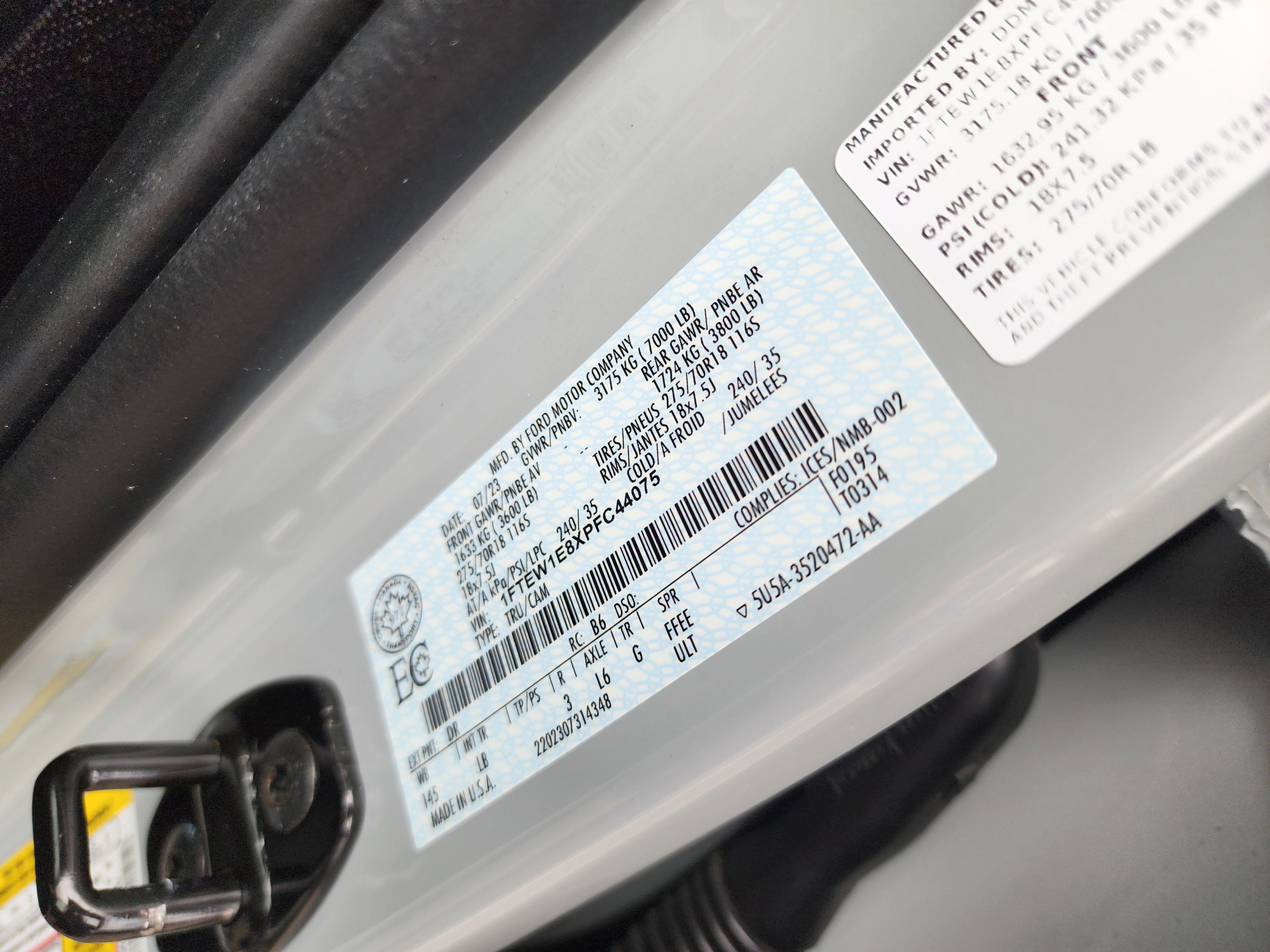 2023 Ford F-150 Tremor