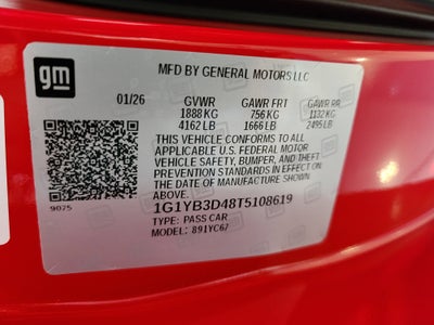 2026 Chevrolet Corvette Stingray 2LT