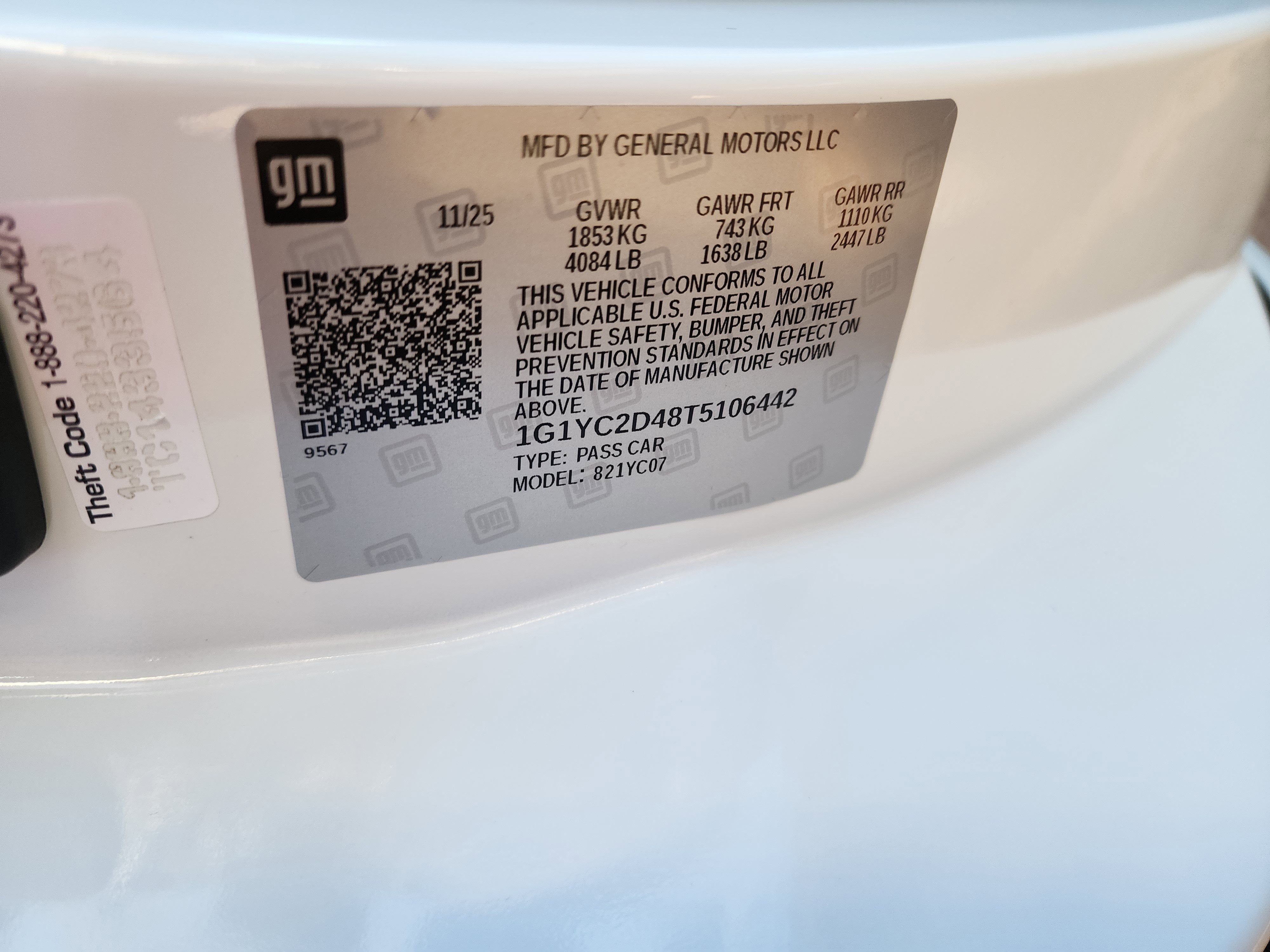 2026 Chevrolet Corvette Stingray 3LT