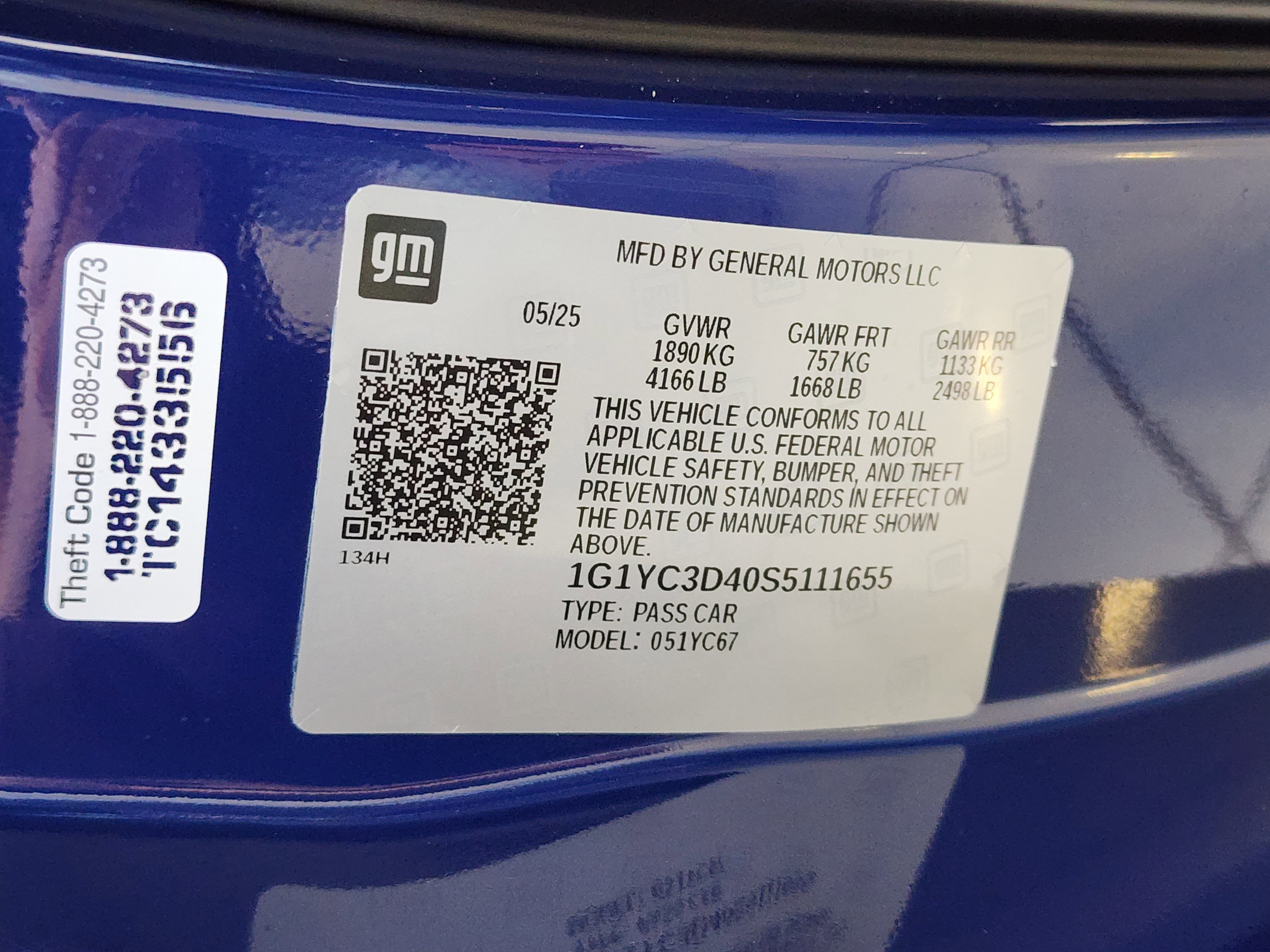 2025 Chevrolet Corvette Stingray 3LT