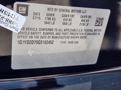 2016 Chevrolet Corvette Stingray 2LT