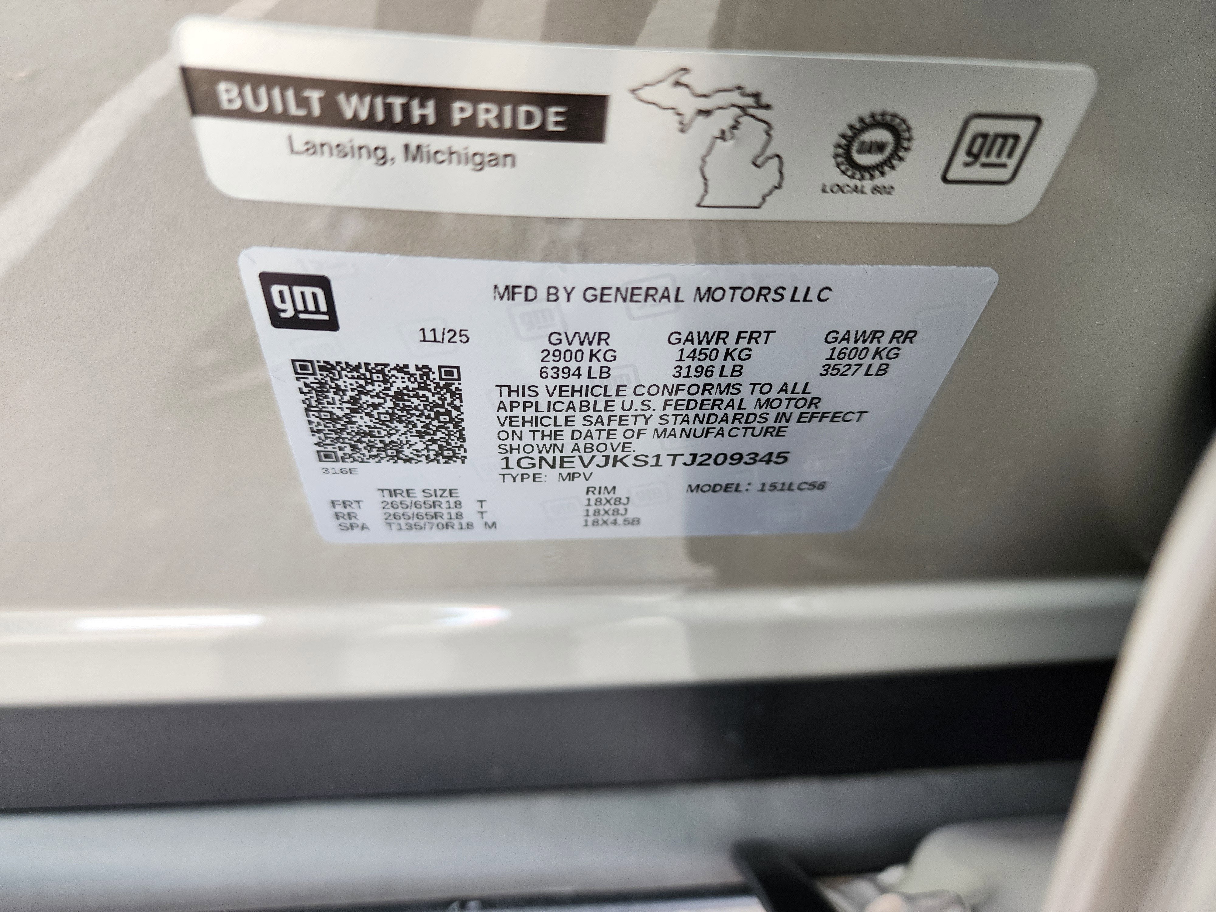 2026 Chevrolet Traverse Z71