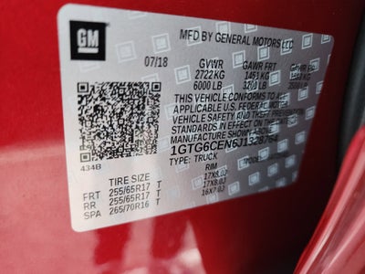 2018 GMC Canyon 4WD All Terrain w/Cloth