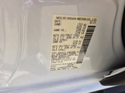 2023 Nissan Frontier Crew Cab PRO-4X 4x4