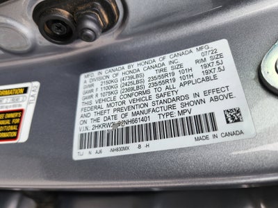 2022 Honda CR-V AWD Touring