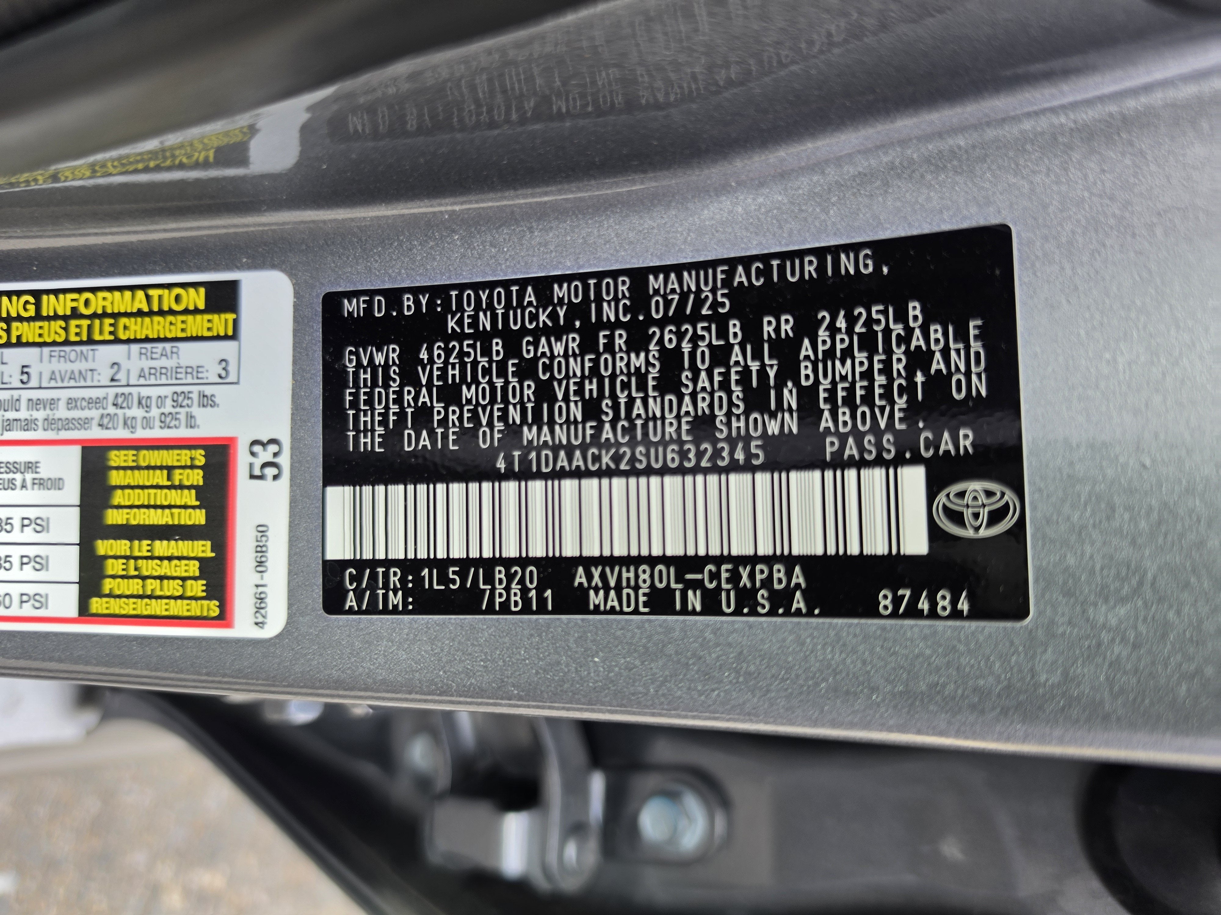 2025 Toyota Camry XSE