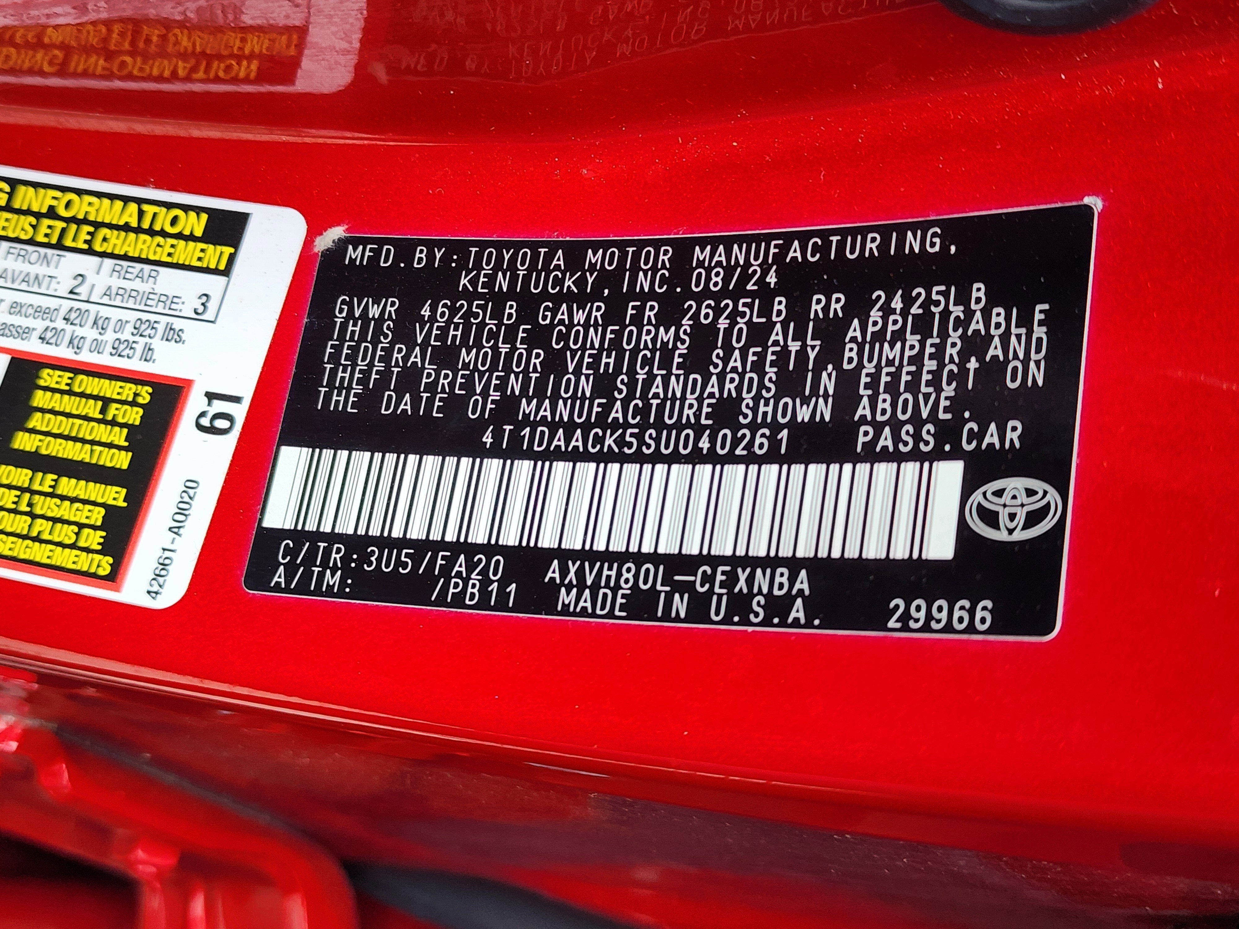 2025 Toyota Camry LE