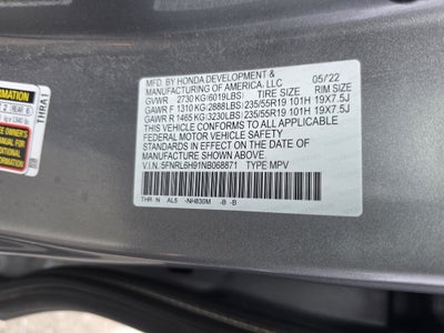 2022 Honda Odyssey Elite