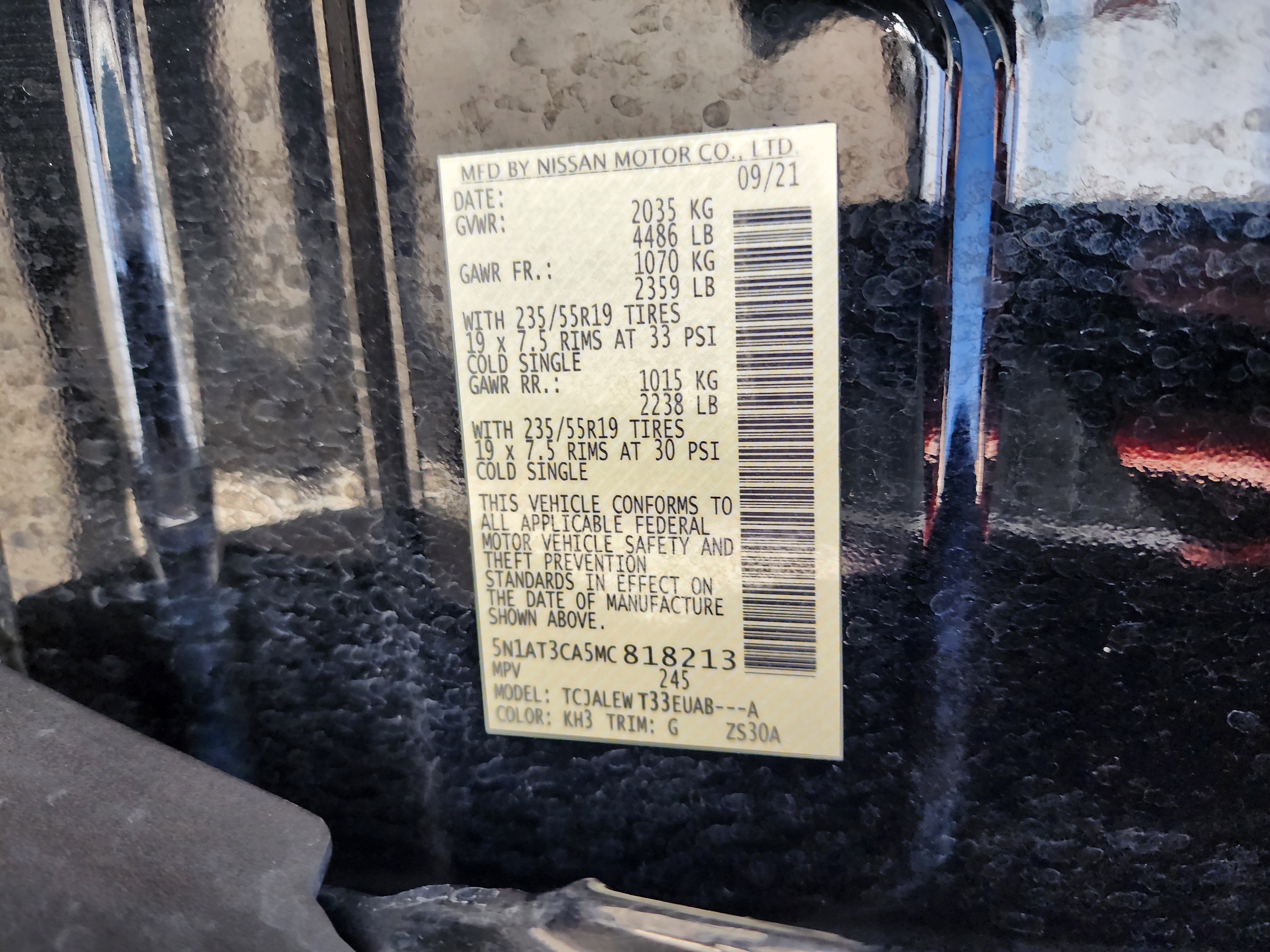 2021 Nissan Rogue SL FWD