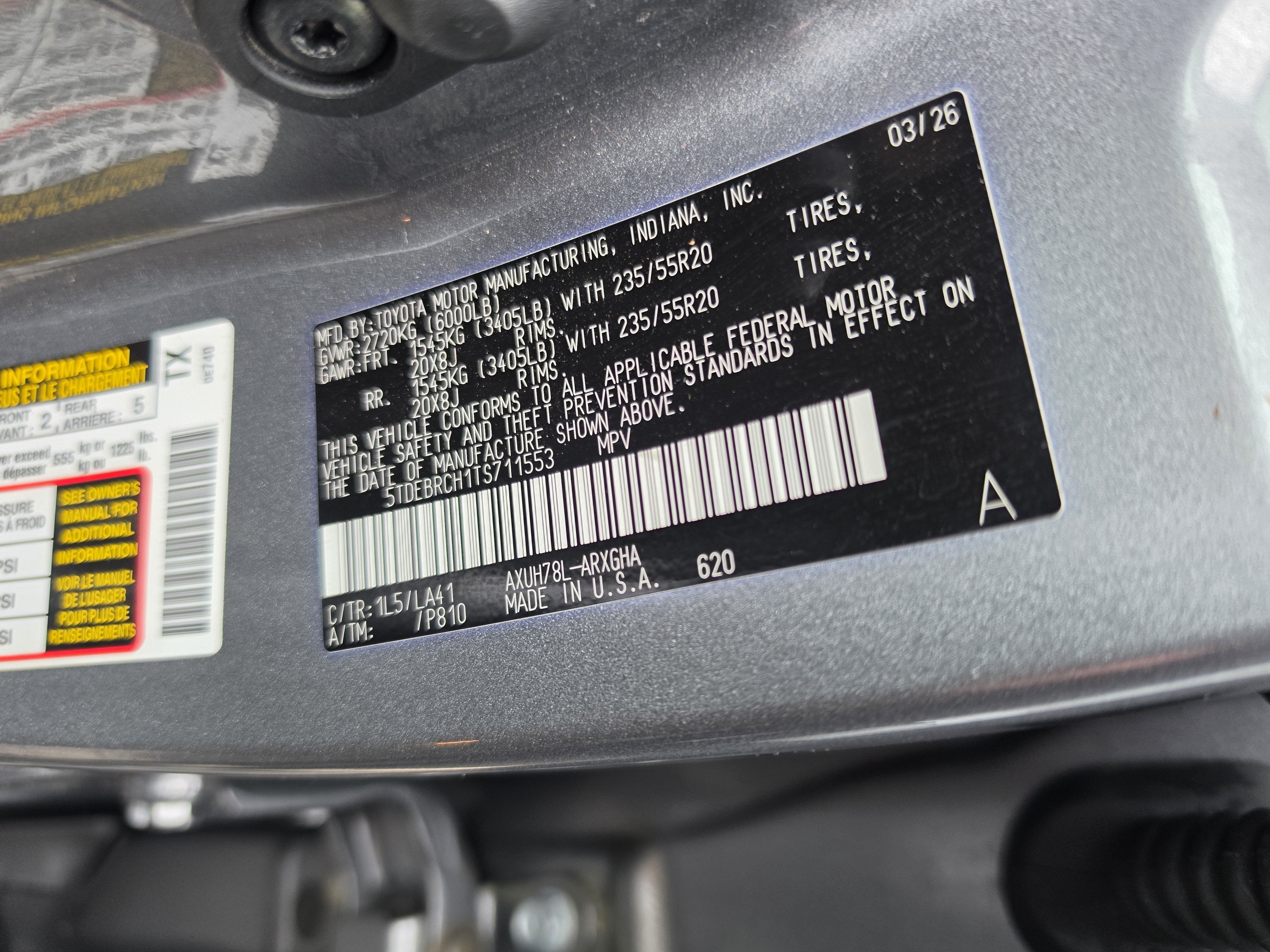 2026 Toyota Highlander Hybrid Platinum