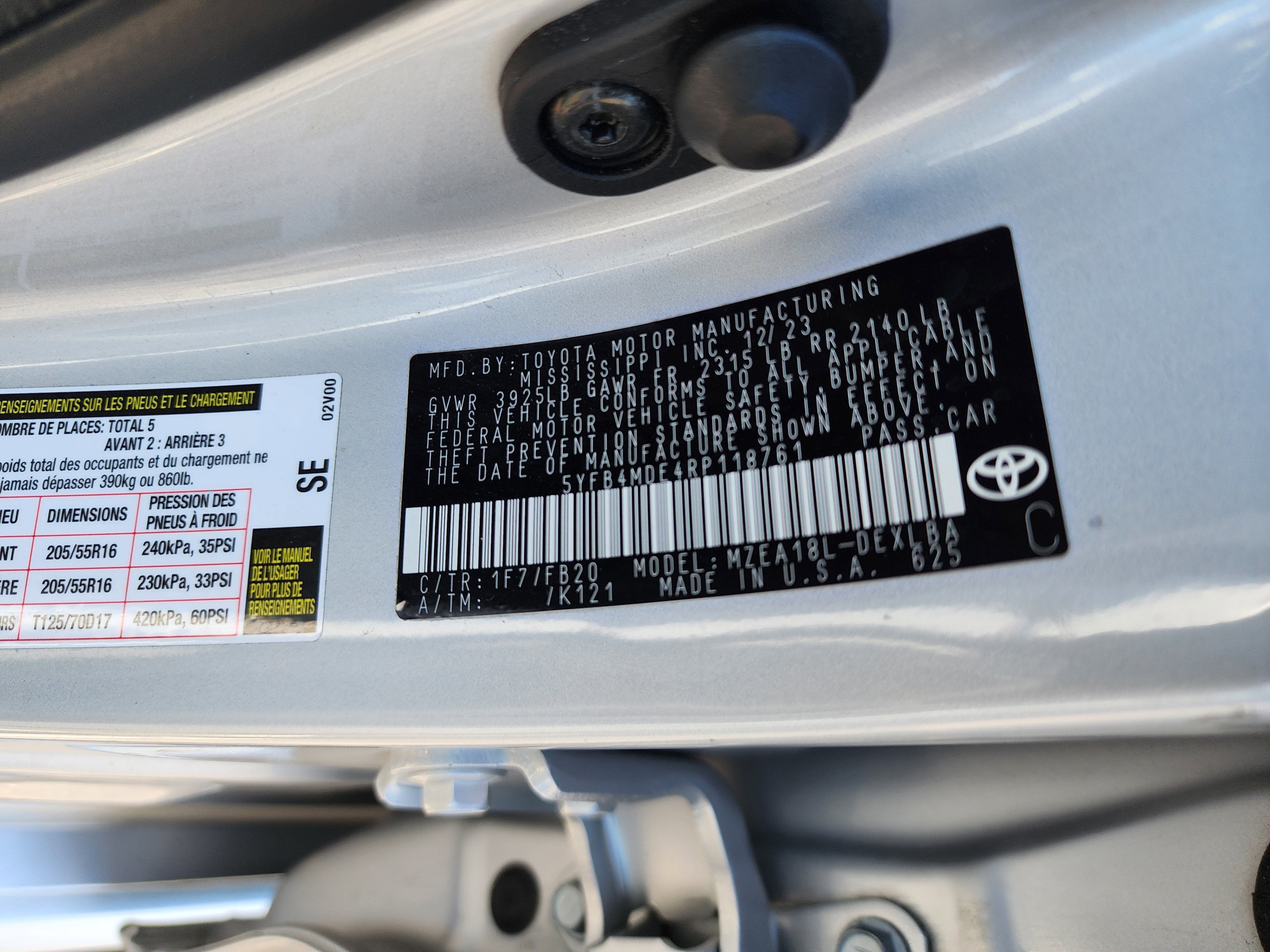 2024 Toyota Corolla LE