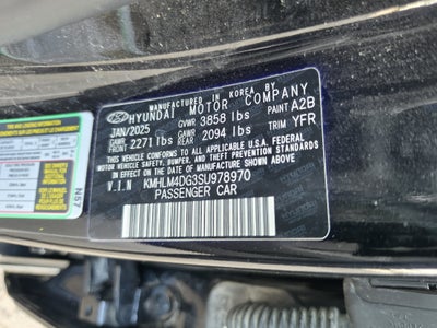 2025 Hyundai Elantra SEL Sport