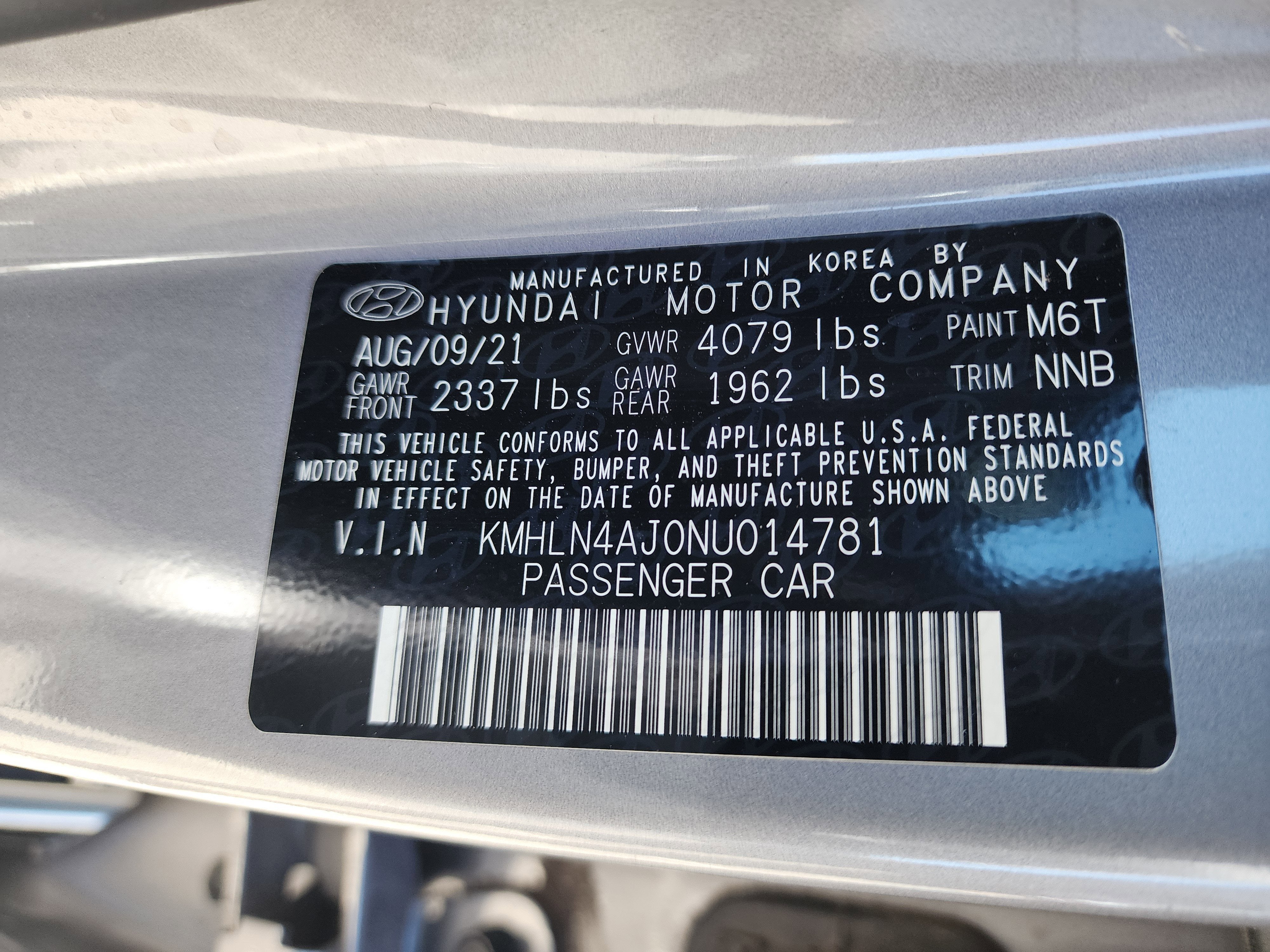 2022 Hyundai Elantra Hybrid Limited