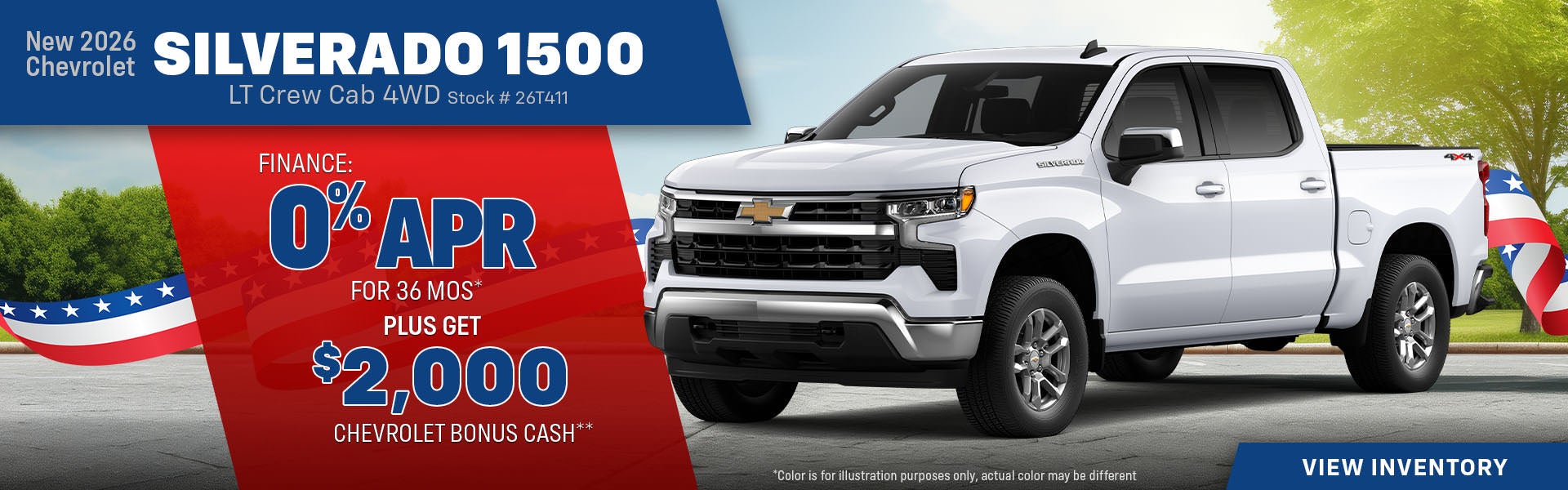 New 2026 Chevrolet Silverado 1500 LT Crew Cab 4WD